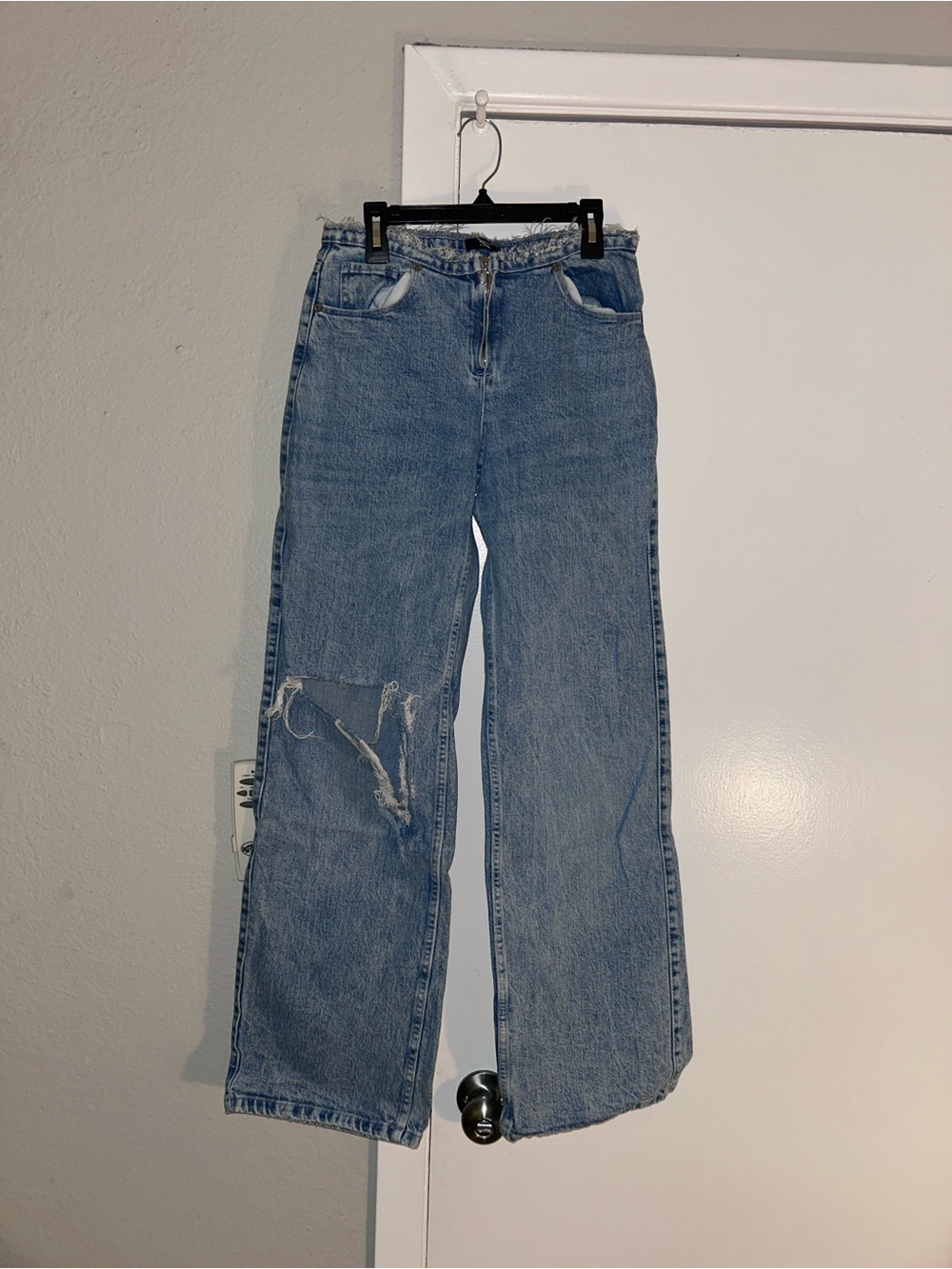 Social Tourist Classic Light Blue Women's Wide-Leg Jeans